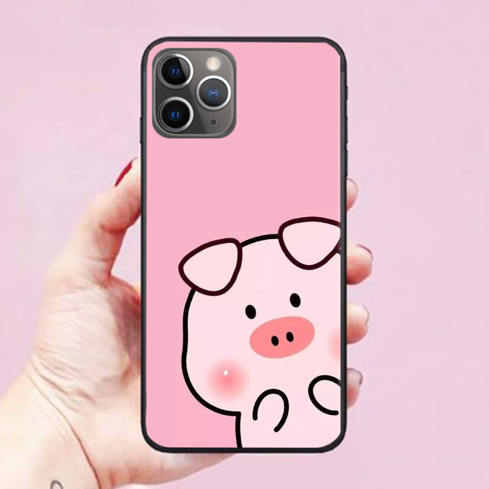 Ốp lưng iPhone 12 Pro Max / 12 Pro / 12 / 11 Pro Max / 11 Pro / 11 / XS Max Heo Con Dễ Thương 01