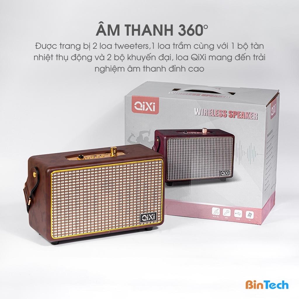 Loa bluetooth Qixi DIBESMART, 30W, âm thanh vòm 360, bass căng - Bảo hành 12 tháng 1 đổi 1