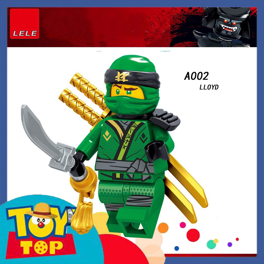 Đồ chơi lắp ráp mini ninja các mẫu Harumi Samurai X Lya Lloyd Jay Kai Zane Cole xếp hình Lele A001 - A008