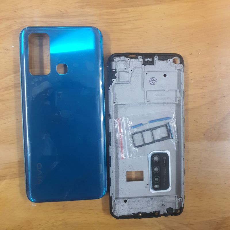 Vỏ vivo y50 y30 bộ có khay sim khung sưởn kính cam