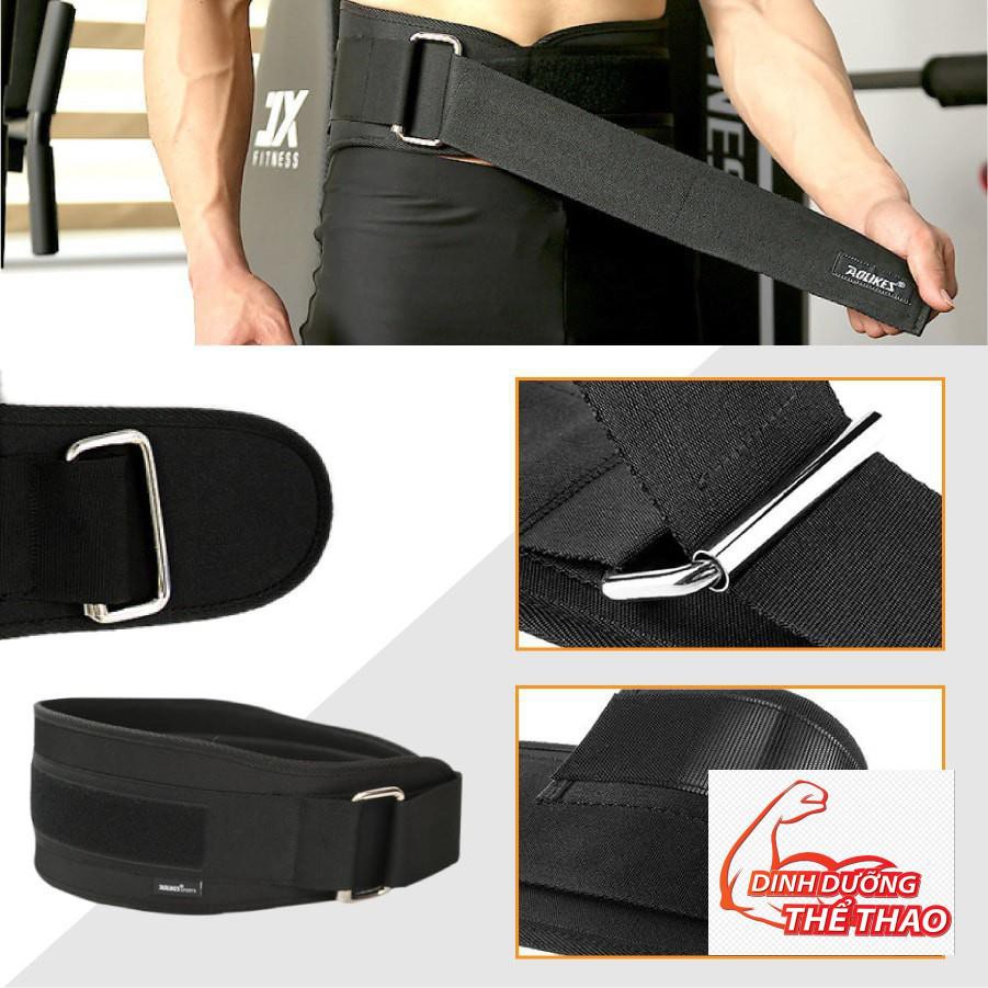 Đai lưng thể thao Gym bảo về cột sống Phụ Kiện Gym Aolikes Đai lưng trơn (1698)