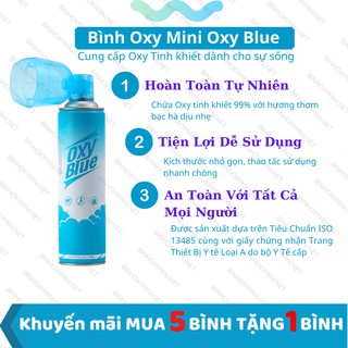 Bình Oxy Mini Cầm tay cung cấp Oxy tinh khiết 99% (Khuyến mãi Mua 5 Tặng 1)