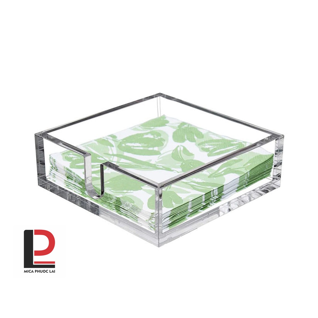 Khay đựng khăn giấy acrylic, mica cao cấp