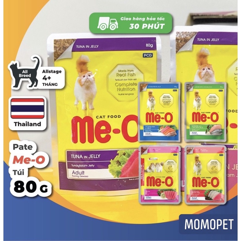 Pate Me-O dành cho mèo gói 80gr