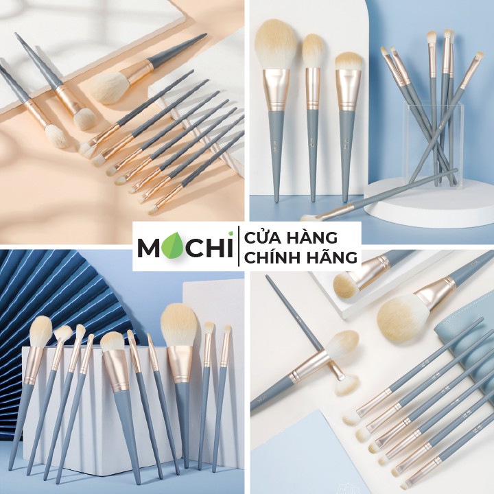 Bộ Cọ Trang Điểm 10 Món Cao Cấp Makeup Phấn Mắt l Má Hồng l Kem Nền l Kẻ Lông Mày l Che Khuyết Điểm Tiện Dụng MOCHI SHOP