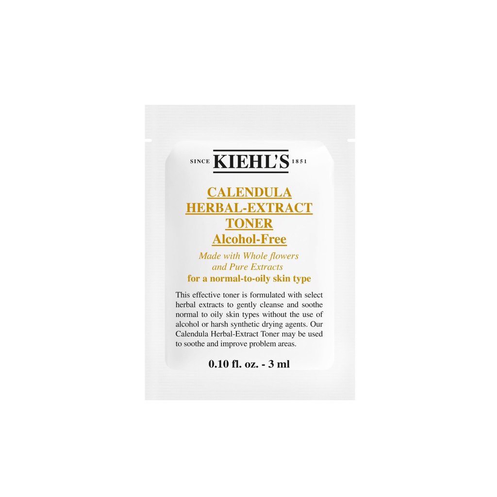 Set 10 gói cân bằng da Kiehl's Calendula Herbal Extract Toner Alcohol Free 3ml/gói