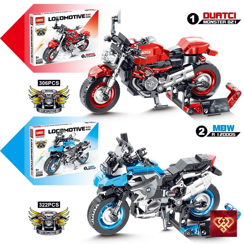 Đồ chơi Lego lắp ráp hình ô tô xe đua thể thao địa hình thông minh bộ 3