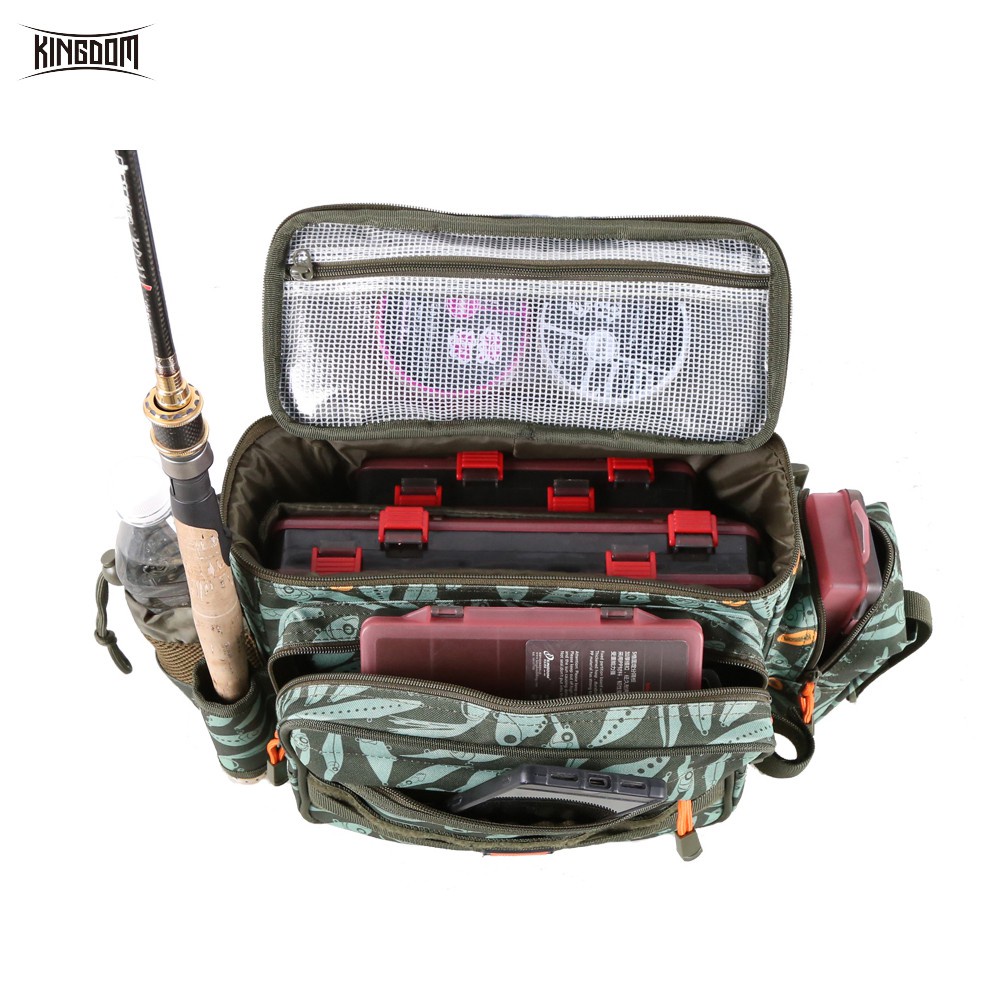 Túi đựng mồi câu cá KINGDOM 1000D 880g 44x21x22cm LYB-13 đa năng chống thấm nước