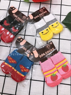❤️🐶TẤT LEN CHO CHÓ MÈO (SET 4 CHIẾC) 🐶❤️