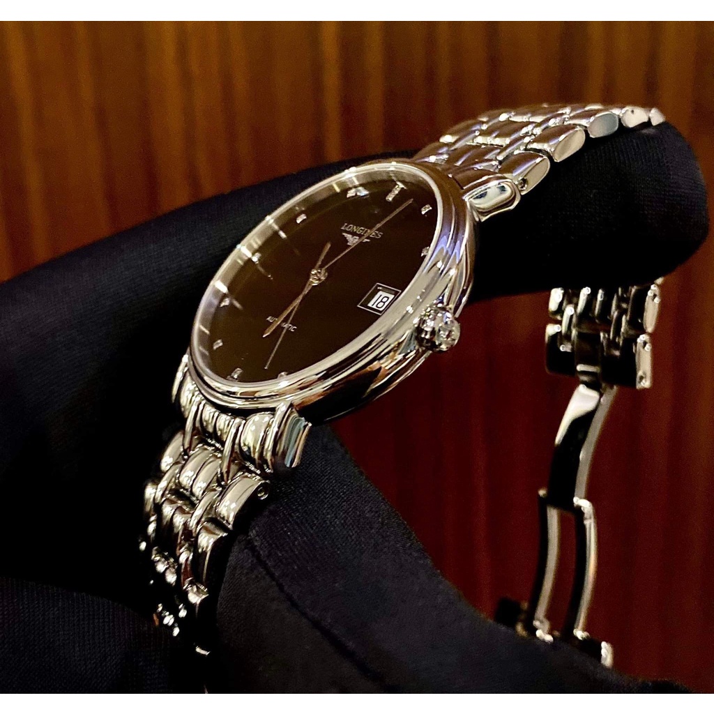 Đồng Hồ Nam Longines Presence Diamond Black Dial Automatic, Hàng Hiệu Chính Hãng, Thời Trang, Giá Tốt Giao Nhanh