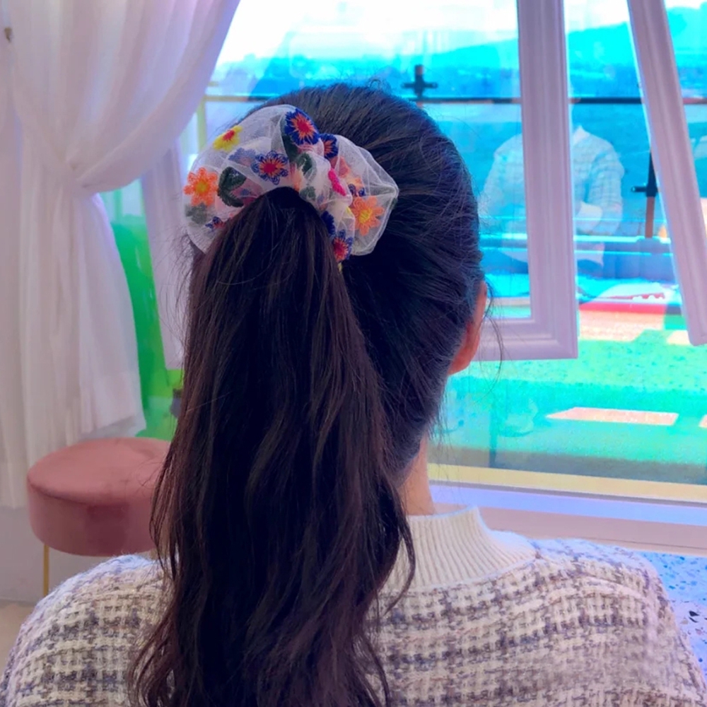 Dây Buộc Tóc Co Giãn Nhiều Màu Sắc Thời Trang Cho Nữ