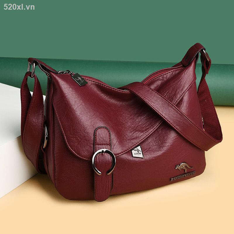 Túi Xách Đeo Vai Da Bò Mềm Cỡ Lớn Thời Trang Cho Phụ Nữ Trung Niên 2020