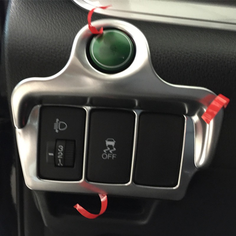 COD Car ABS Matte Chrome Front Head Light Adjust Cover Trim for Honda CRV I2VN