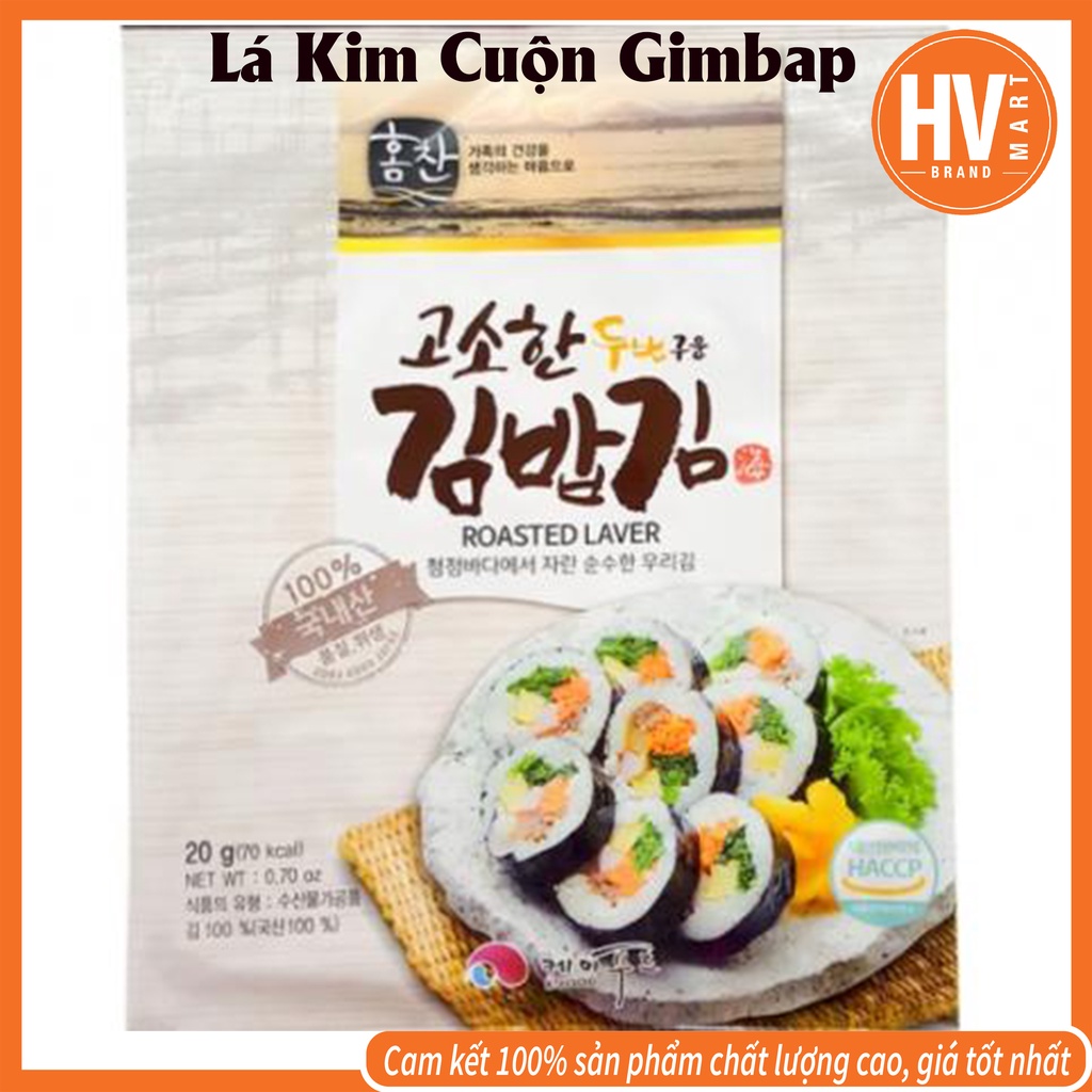 [Hàng Nội Địa] Lá Kim Làm Cơm Cuộn Kimbap Hàn Quốc Loại Ngon 10 lá/ Tệp