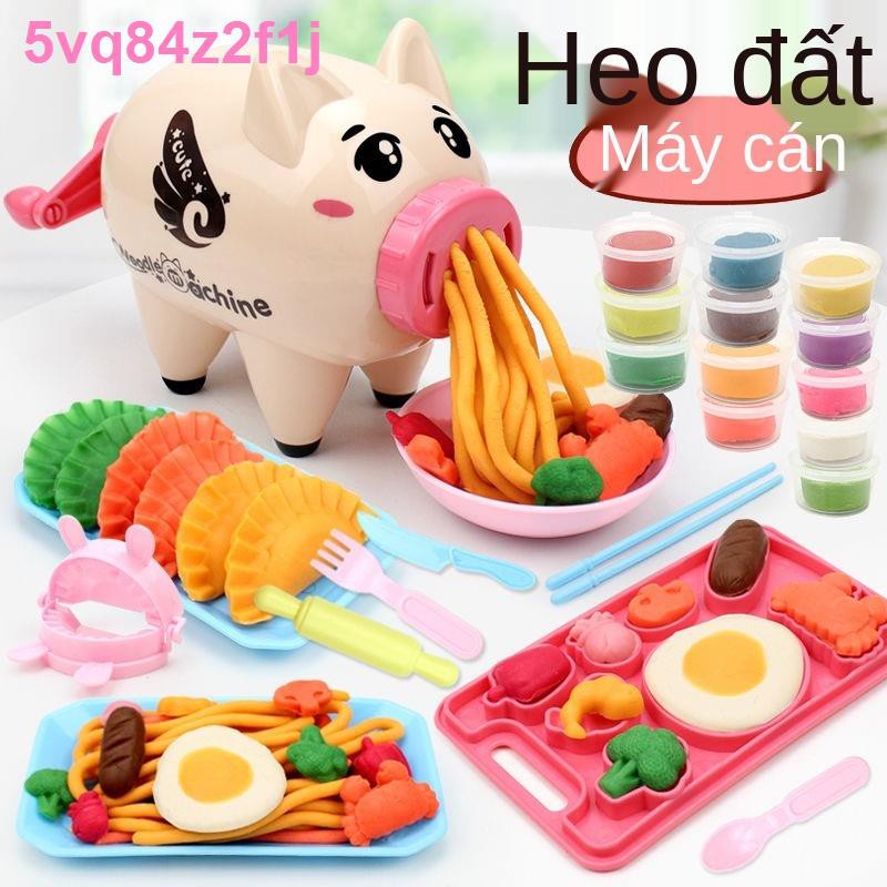 Máy làm mì Piggy kem Bộ công cụ bằng nhựa không độc hại Khuôn đất sét bùn màu cho trẻ em và gái Đồ chơiđồ chơi