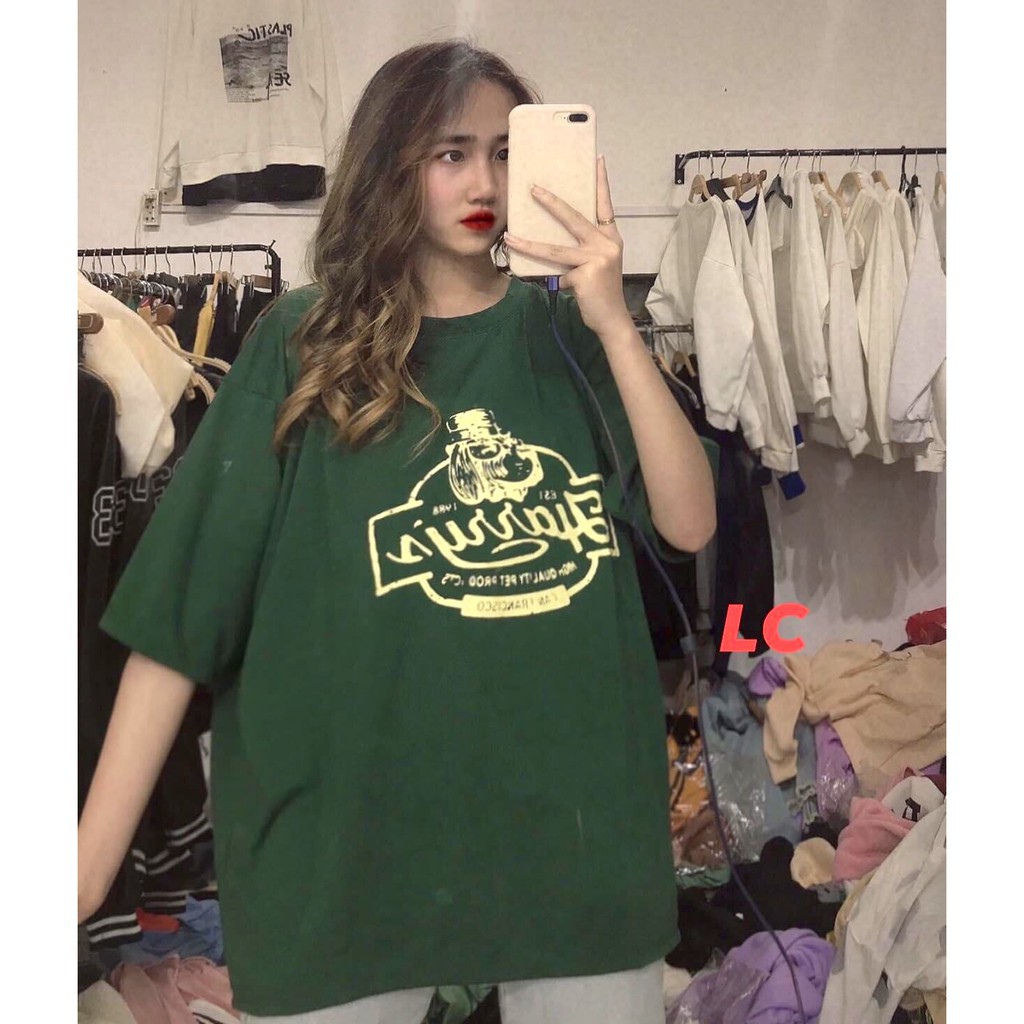 Áo harrys xanh thun form rộng bigsize nữ - Phông cộc tay cổ tròn dáng suông, mặc mùa hè cá tính ulzzang SIÊU HOT  ྇ ༴