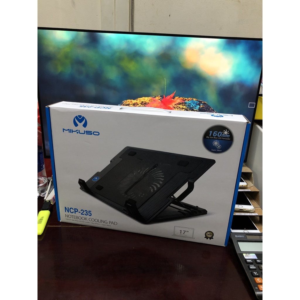 Đế tản nhiệt Laptop NCP 235 Silent 1 fan LED (hỗ trợ tối đa 17inch)