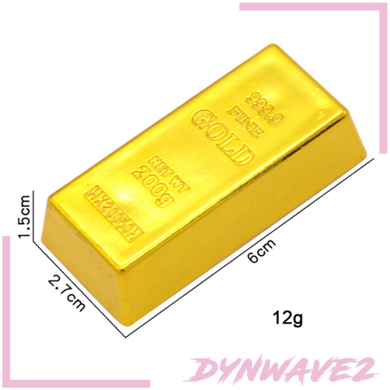 Thanh vàng giả Mô phỏng vàng Đạo cụ khăn giấy Đồ chơi trang trí bàn