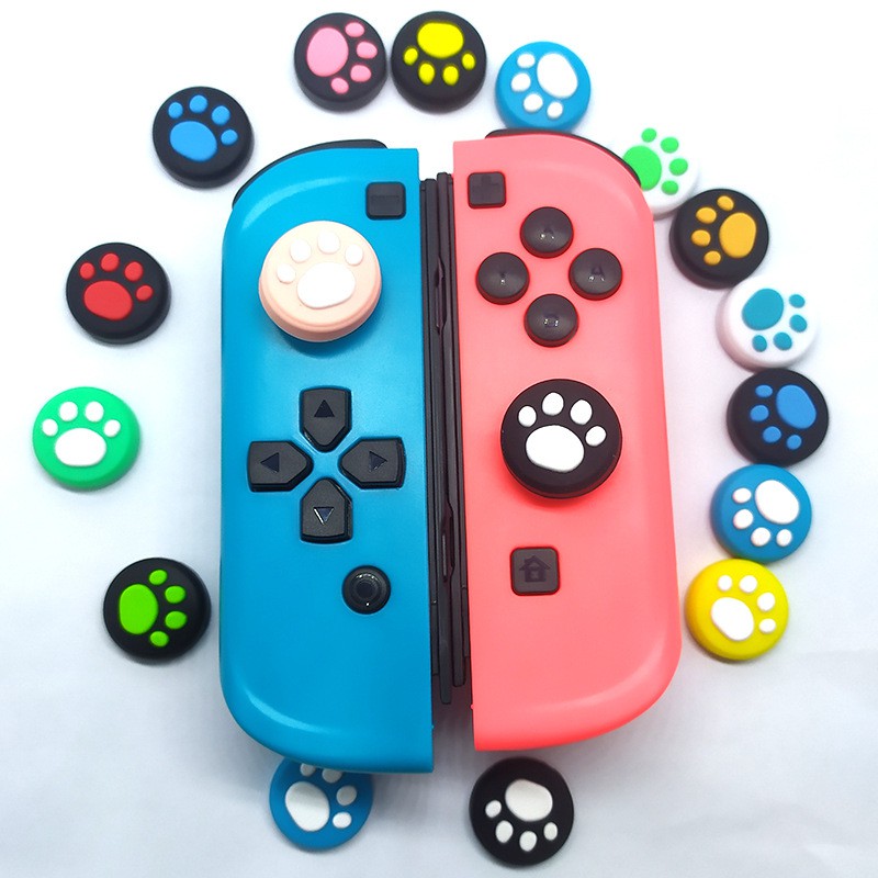 Bộ nắp nút điều khiển máy chơi game cầm tay LAMMCOU bằng silicon thích hợp cho Nintendo Switch