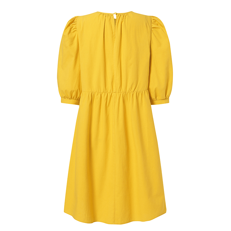 Đầm ZANZEA Ngắn Tay Cổ Tròn Xếp Ly Thời Trang Nữ Dễ Thương