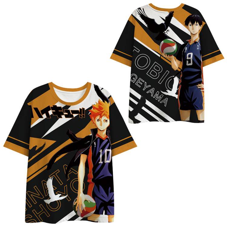 Áo Thun Tay Ngắn Dáng Rộng In Hình Anime Haikyuu Thời Trang Cho Nam Và Nữ
