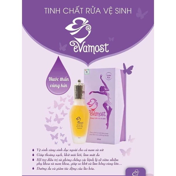 Dung Dịch Vệ Sinh Evamost, Dung Dịch Phụ Nữ EVAMOST 120ml ( phiên bản mới của Xuân Hồng ) ddvs Evamost Nhã Phương