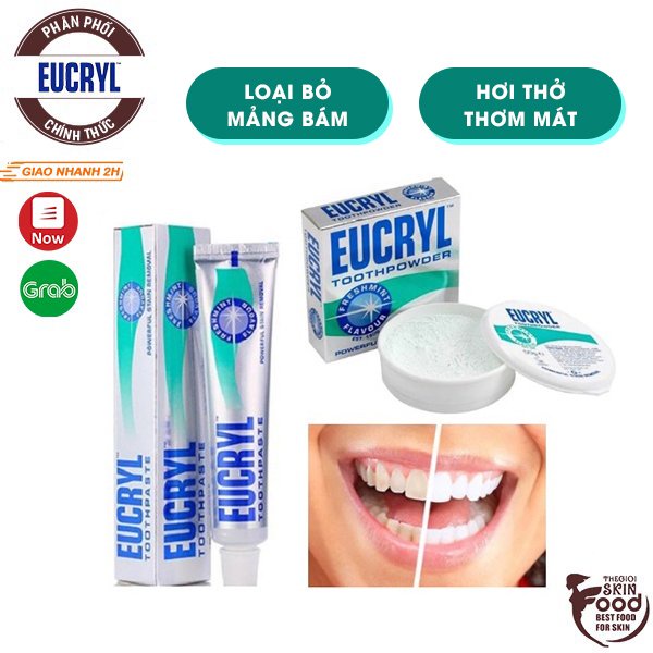 [Mã SKAMPUSHA8 giảm 8% đơn 300K] Sản Phẩm Tẩy Trắng Răng Anh Quốc Eucryl Freshmint