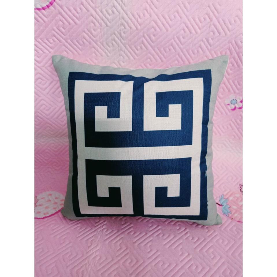 Gối Tựa Lưng, Gối Tựa Sofa, Gối Vuông Tựa Hoa Văn Phong Cách Hiện Đại 45x45cm( Cả Vỏ Và Ruột)