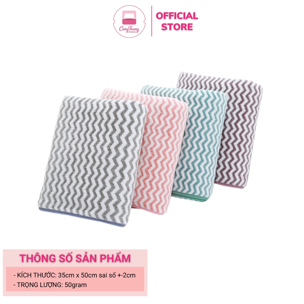 Khăn Mặt Lông Cừu Xuất Hàn Siêu Mềm Mịn 35cm x 50cm