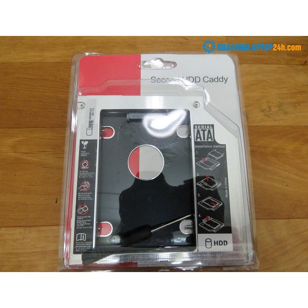 Caddy Bay HDD SSD SATA 3 9.5mm/12.7mm - Khay ổ cứng thay thế ổ DVD TTBO's