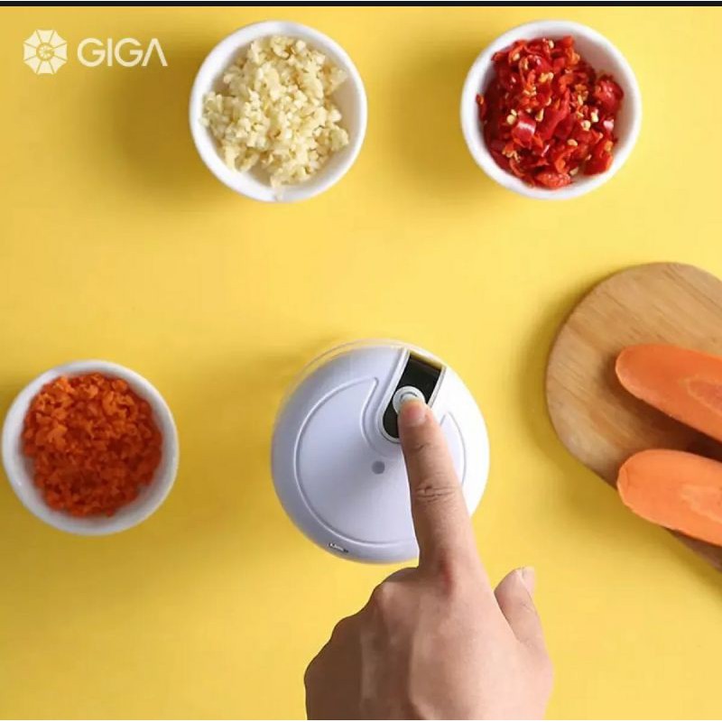 Máy Xay tỏi Ớt,hành,thịt Mini Tự động sạc pin,Mini đa năng Tiện Dụng giao màu ngẫu nhiên