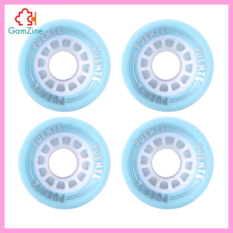 Bộ 4 bánh xe cho ván trượt kích thước 70x51mm bằng Pu kèm vòng đệm chuyên dụng