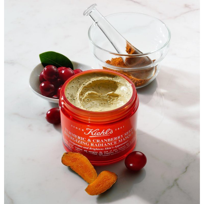Mặt Nạ Nghệ Việt Quất Kiehl's Turmeric &amp; Cranberry Seed Energizing Radiance Masque Minisize - 14ml