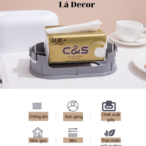 Hộp đựng giấy ăn, hộp khăn giấy màu sắc đơn giản phong cách Bắc Âu Ládecor