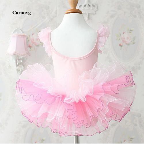 Đầm múa ba lê màu hồng đáng yêu dành cho em bé gái