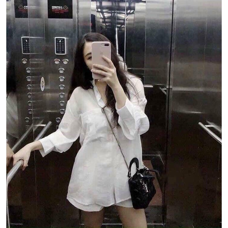 Áo Sơ Mi Trắng GU Chất Cotton Mịn Đẹp - Áo Sơ Mi Nữ | BigBuy360 - bigbuy360.vn