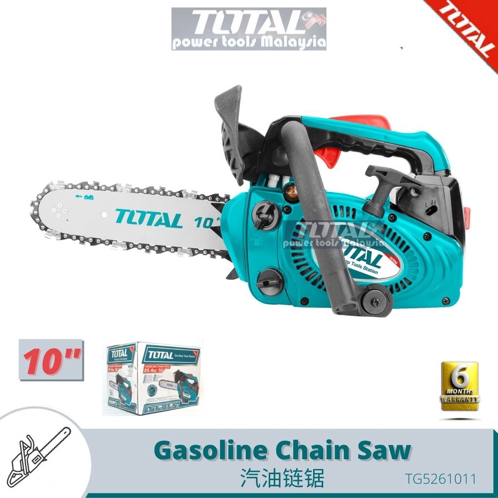 Máy Cưa Xích Chạy Xăng Động Cơ 2 Thì Total TG5261011 Động Cơ 25,4 cc Công Suất 1.0HP - DÙng Lăm 220mm