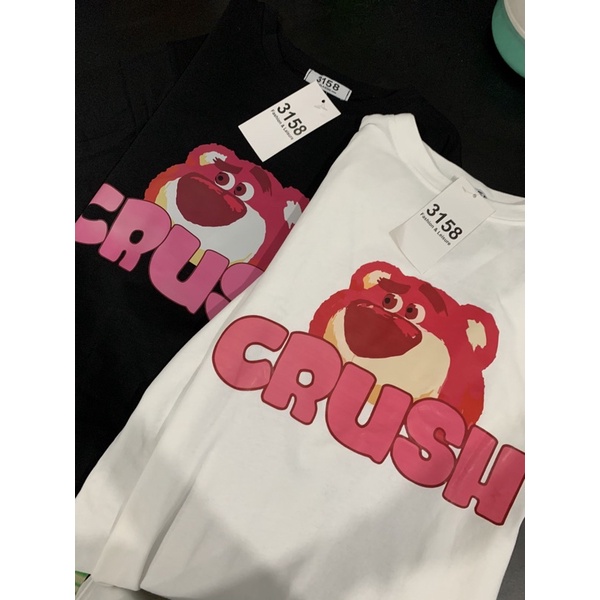 Áo Thun Tay lỡ form rộng  3158🌸IN LỤA 5D SẮC NÉT GẤU LOTSO CRUSH 🌸 chất cotton KHÔ 3158 thoáng mát