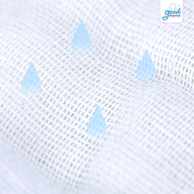 Khăn Sữa Xô 6 Lớp GoodMama Cao Cấp_Nền Màu