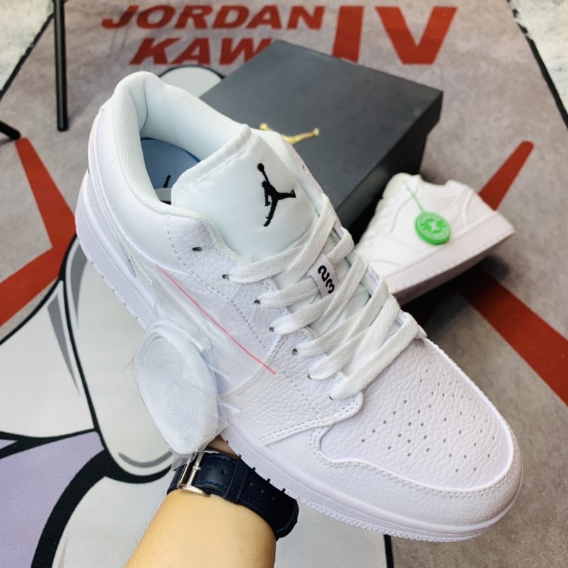 Giày thể thao sneaker cổ thấp Jordan 1 Low Full Trắng Hàng TC