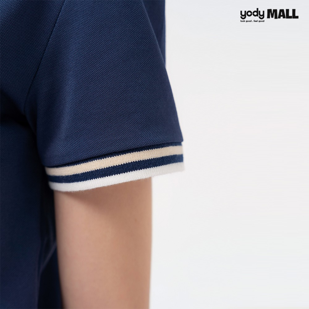Áo thun polo nữ phối bo YODY cổ bẻ cao cấp tôn dáng co dãn tốt nhiều màu APN3706 | BigBuy360 - bigbuy360.vn