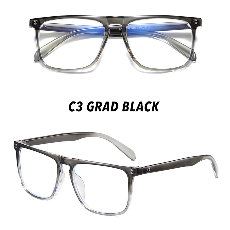 Kính râm gọng vuông chống ánh sáng xanh phong cách thời trang cho nam