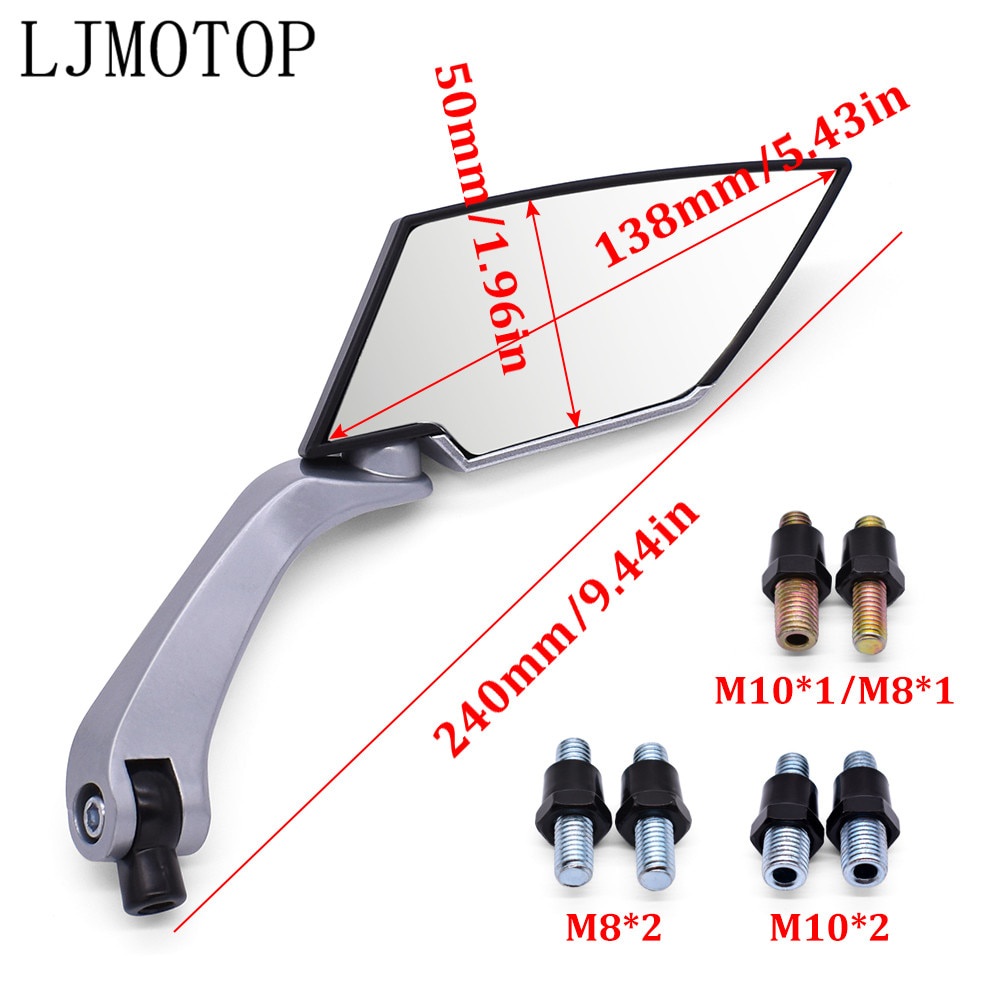 Gương Chiếu Hậu 8 / 10mm Chuyên Dụng Cho Xe Máy suzuki gsf600 bandit burgman 400 gs1000 rm85