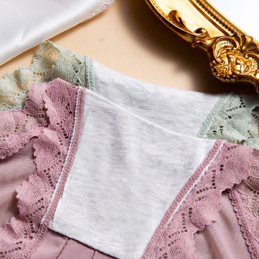 Quần Lót Ren Co Giãn Thoáng Khí Màu Đất Thời Trang Nhật Bản Cho Nữ