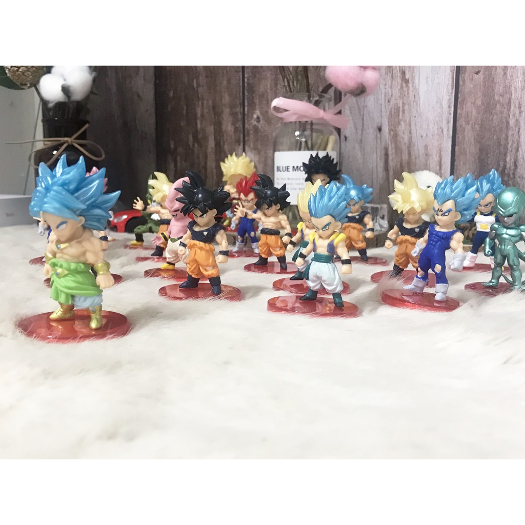 Mô Hình dragon ball 7 Viên Ngọc Rồng- 21 Nhân Vật, Cao 6-8cm