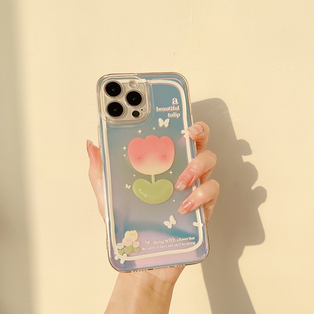 Ốp Điện Thoại Laser Trong Suốt Có Ngăn Đựng Thẻ Cho iphone14 / 14pro / 14plus / 14promax 13