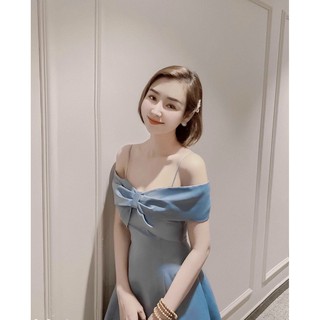 ĐẦM DỰ TIỆC RỚT VAI ( kèm video )