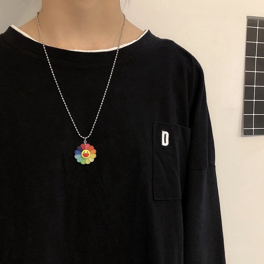 [Mã FAMAYFA giảm 10K đơn 50K] Dây Chuyền Mặt Hình Hoa Hướng Dương Phong Cách Hip Hop Hàn Quốc | BigBuy360 - bigbuy360.vn