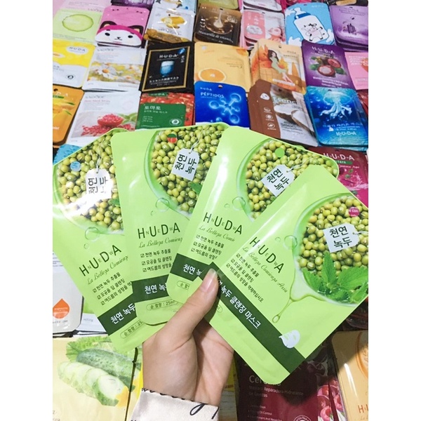 MẶT NẠ ĐẬU XANH HUDA Ngừa Mụn Se Khít Da