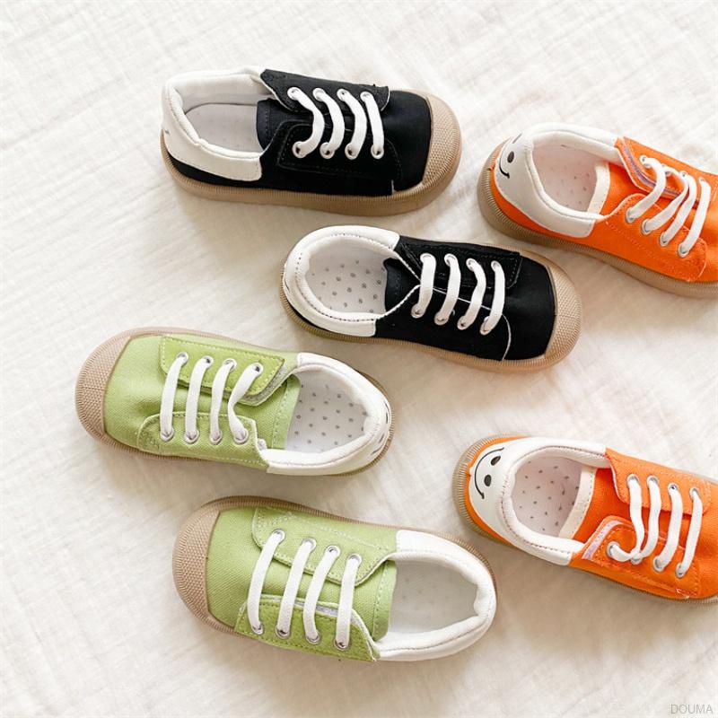 Đôi giày thể thao bằng canvas thoáng khí thời trang xuân thu cho bé